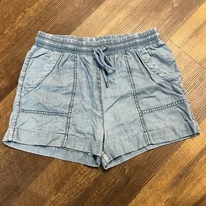 Universal Threads chambray shorts pull on elastic waistband womens size xsmall